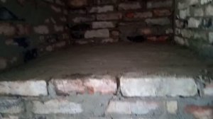 (209)Русская печь+грубка в старом доме из б/у кирпича.