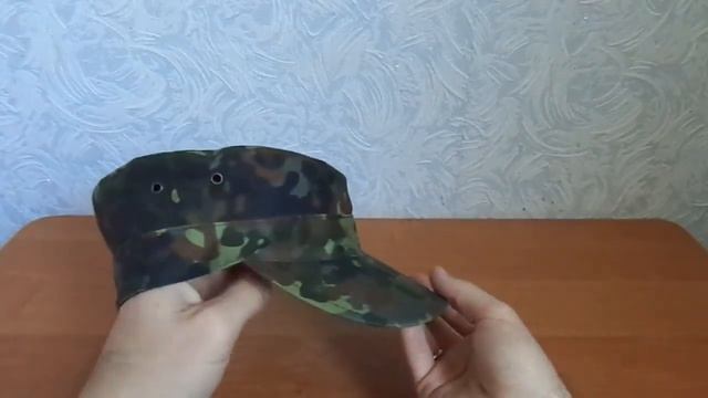 Обзор страйкбольной кепки (флектарн). Flecktarn cap. Airsoft cap смотреть онлайн