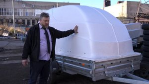 Прицеп с пластиковой крышкой. Обзор крышки. Лучше, чем тент.