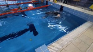 Сазонова Юлия ныряние брасс 95 метров соревнования по фридайвингу в Тольятти 13.02.2021