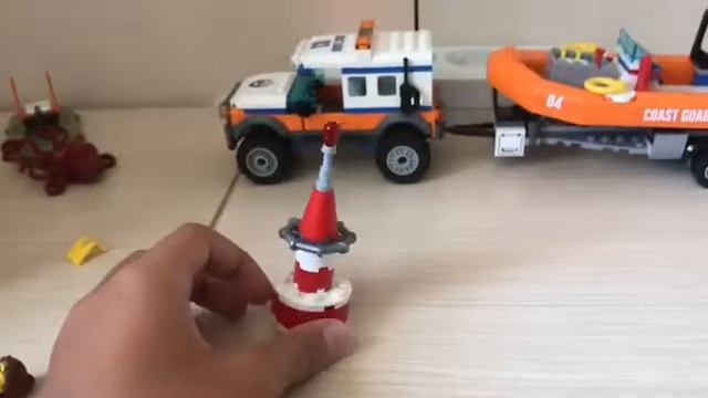 Лего катер с машиной из лего сити артикуль 60165 смотреть онлайн