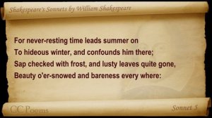 Sonnet 005 by William Shakespeare