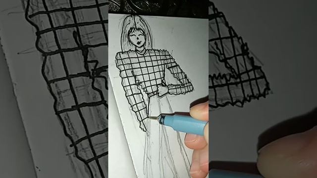 как рисуют дизайнеры одежды)#дизайнеродежды