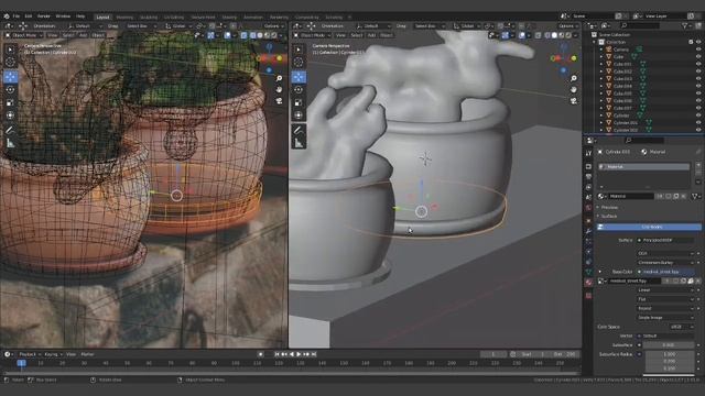 3D окружение из одного фото в BLENDER 3D смотреть онлайн