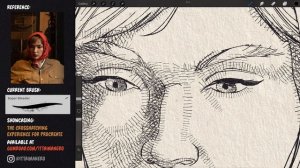 How to Draw a Portrait with Crosshatching in Procreate | Tutorial + Brushes