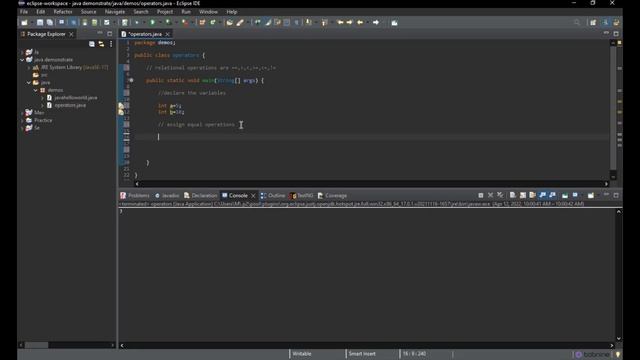 how to perform relational operato in java programming language смотреть онлайн