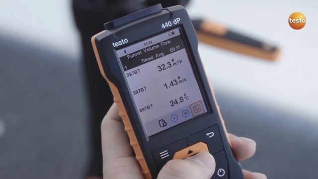 Измерение объёмного расхода на вентиляционных решётках с testo 440 смотреть онлайн