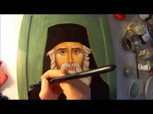 Как написать икону. Икона Святого Паисия