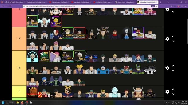 [UPD 11] Anime Adventures Tier List Ft. Meliodas, King, Boa, Gowther & More! смотреть онлайн