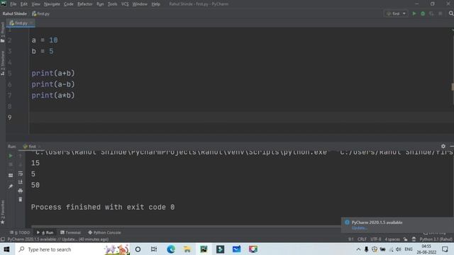 Lecture 14 (Python) Operators in Python | Arithmetic & Assignment Operators |