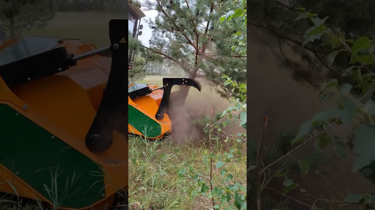 Полесье с мульчером Serrat #фермер #мульчер #agro #ротоватор