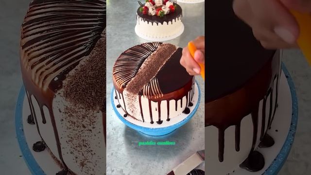 tutorial de decoracion de pastel con chocolate y tenedor