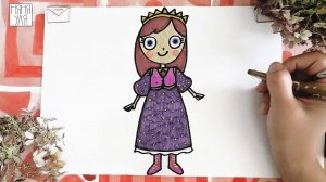 Как нарисовать принцессу царевну Софью  | мультфильм Царевны | Няня Уля