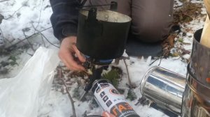 Турбо-печка "Пошехонка" против газовой горелки. Тест в весеннем лесу