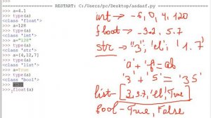 MIQ-2/Sinaq ders/Python tip ve tip cevrilmeleri(1-ci hisse)