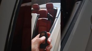 BMW e93 открытие и закрытие крыши с ключа.