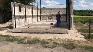 Ангар.чик 6х12. Монтаж плит. 13.07.2022
