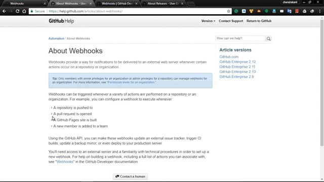 GitHub - learn about webhook, different setting options, release | Part 9 смотреть онлайн