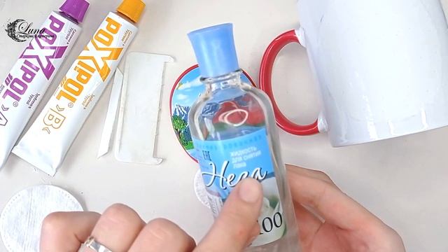 Как приклеить декор из полимерной глины к кружке