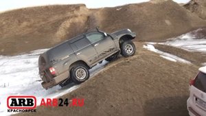 Big snow off road test Land Cruiser Prado 150, 120, Land Cruiser 105, Mitsubishi L200 ARB24