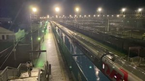 Станция Слюдянка. Ночная летняя гроза и много много поездов