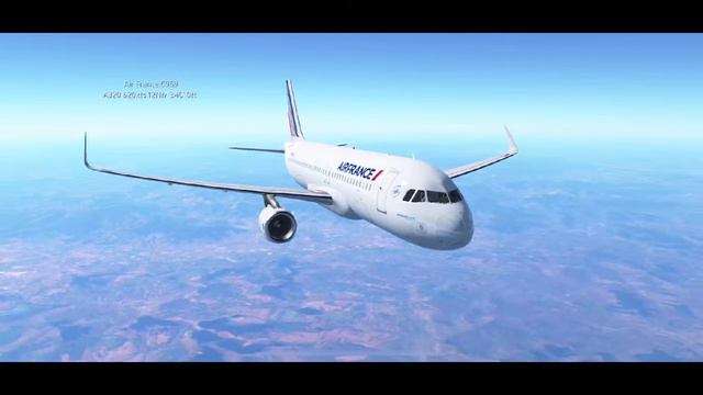 Infinite Flight - Paris to Yerevan - Air France A320-200 - Live смотреть онлайн