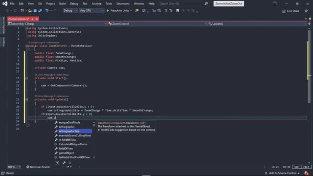 Zoom In and Zoom Out Game in Unity - [Unity Tutorial]