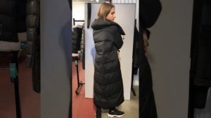 Пальто-пуховик с капюшоном Winter Legend комбинированный