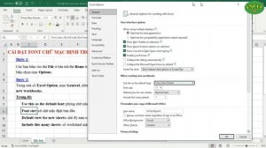 Cách Cài Đặt Font Chữ Mạc Định Trong Excel Cực Kỳ Đơn Giản | Đặt Font Chữ Mạc Định Trong Excel 365