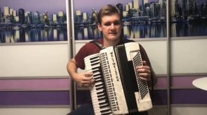 Конь (выйду ночью в поле с конём) на аккордеоне