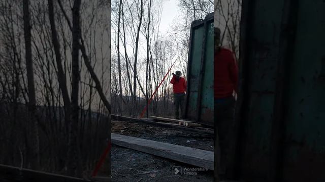 Перетаскиваем контейнер, май, наши дни) #дача #строимдом #камчатка