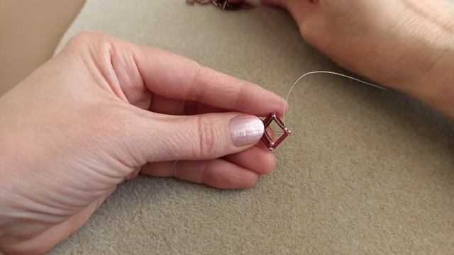 Necklace. Колье из бисера и стекляруса. Мастер-класс