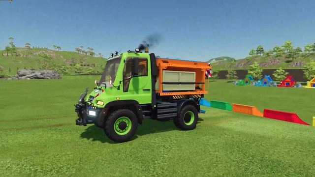 TRANSPORTING AMBULANCE, MINI TRACTOR, MERCEDES UNIMOG WITH TRUCK ! Farming Simulator 22 ! смотреть онлайн