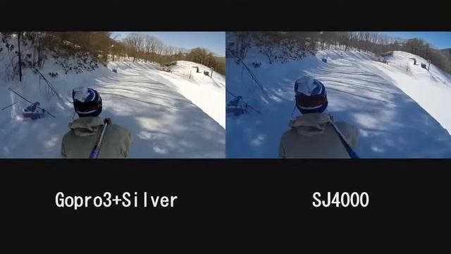 Сравнение GORPRO и SJ4000,зимняя съемка смотреть онлайн