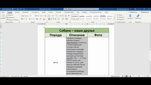 4 класс. Технология. Создание простых таблиц в электронном документе..mp4