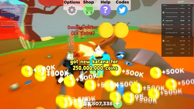 Buying The Best Katana For 8 Trillion Coins & Became The Strongest Player - Katana Simulator Roblox смотреть онлайн