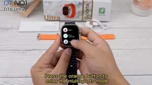 НОВИНКА!!! Обзор на Спортивные Умные Часы 8-ой серии (GT G+) DT8 Ultra Sports, 49мм.