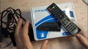 Спутниковый ресивер FREESAT V7 Посылка с AliExpress