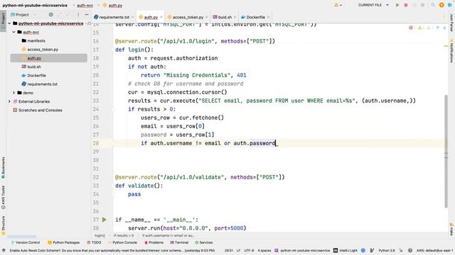 PART 2 - Introduction to real-time machine learning Authentication SVC | Microservices Tutorials