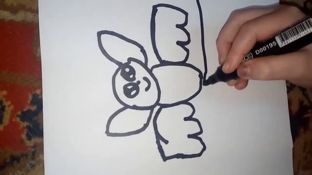 Как нарисовать летучую мышь смотреть онлайн