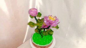 Лотос из бисера./lotus from beads.