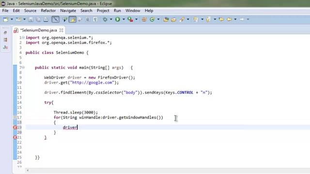 Switch to new Window using Selenium Java смотреть онлайн
