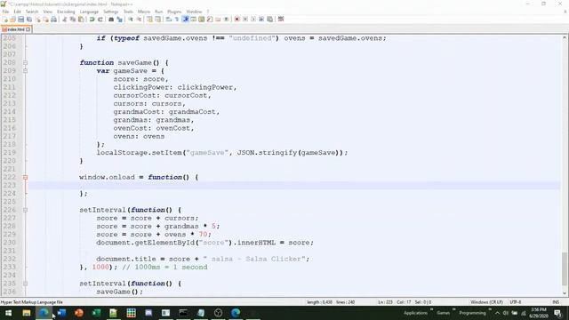 HTML & JS - How to make an incremental/clicker game - #3 Saving/Loading смотреть онлайн