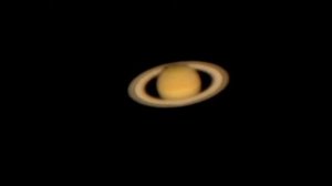 Saturn through telescope