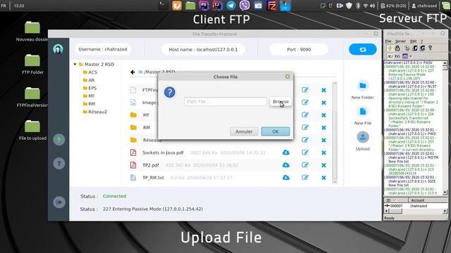 Demo Simple FTP Client [ javaFx ] V1.2 смотреть онлайн