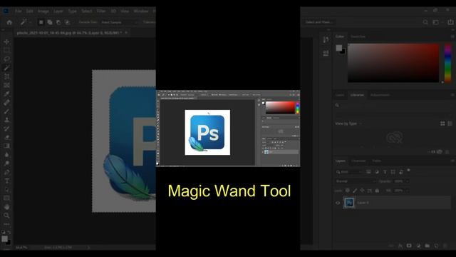 Magic Wand Tool in adobe photoshop CC