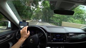 Сочинские серпантины на KODIAQ. Сочи-Анапа 01.06.21 Работа адаптивного круиза в горах