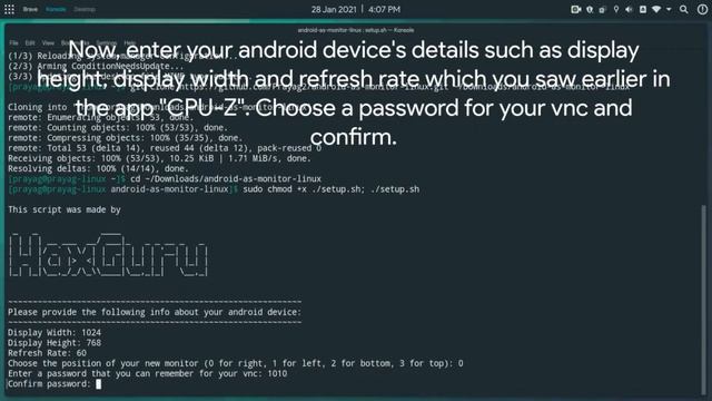 Use Android As Secondary Monitor In Linux In One Click | Xorg | Hax Guru смотреть онлайн