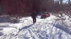 патриот, нива и субару форестер на р.минжуль.