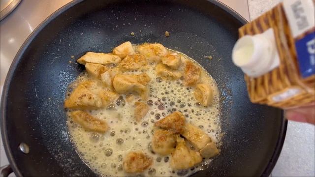 Макароны с курицей в сливочном соусе. Очень быстро и вкусно? смотреть онлайн